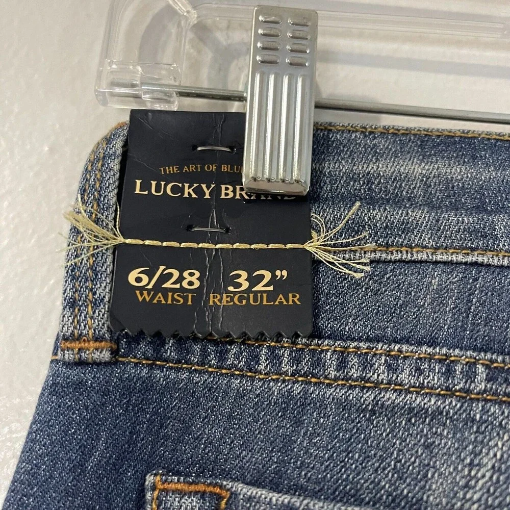 LUCKY BRAND Jeans Women's 6/28 Medium Wash NWT Sofia Straight Leg 32" Inseam - Picture 6 of 11